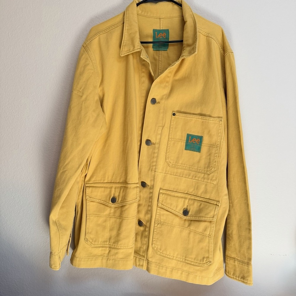 Lee x The Hundreds Yellow Denim Jacket Chore Coat Limited Edition Men's XXL